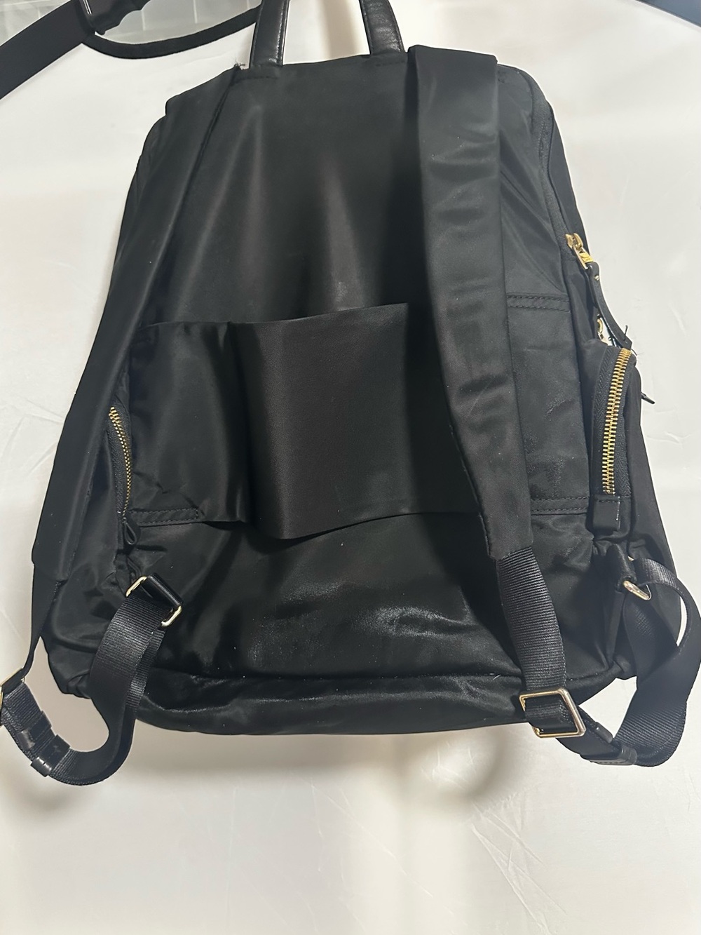 TUMI Voyageur Halle Backpack in Black Nylon with Gold-Tone Hardware - Picture 7 of 13